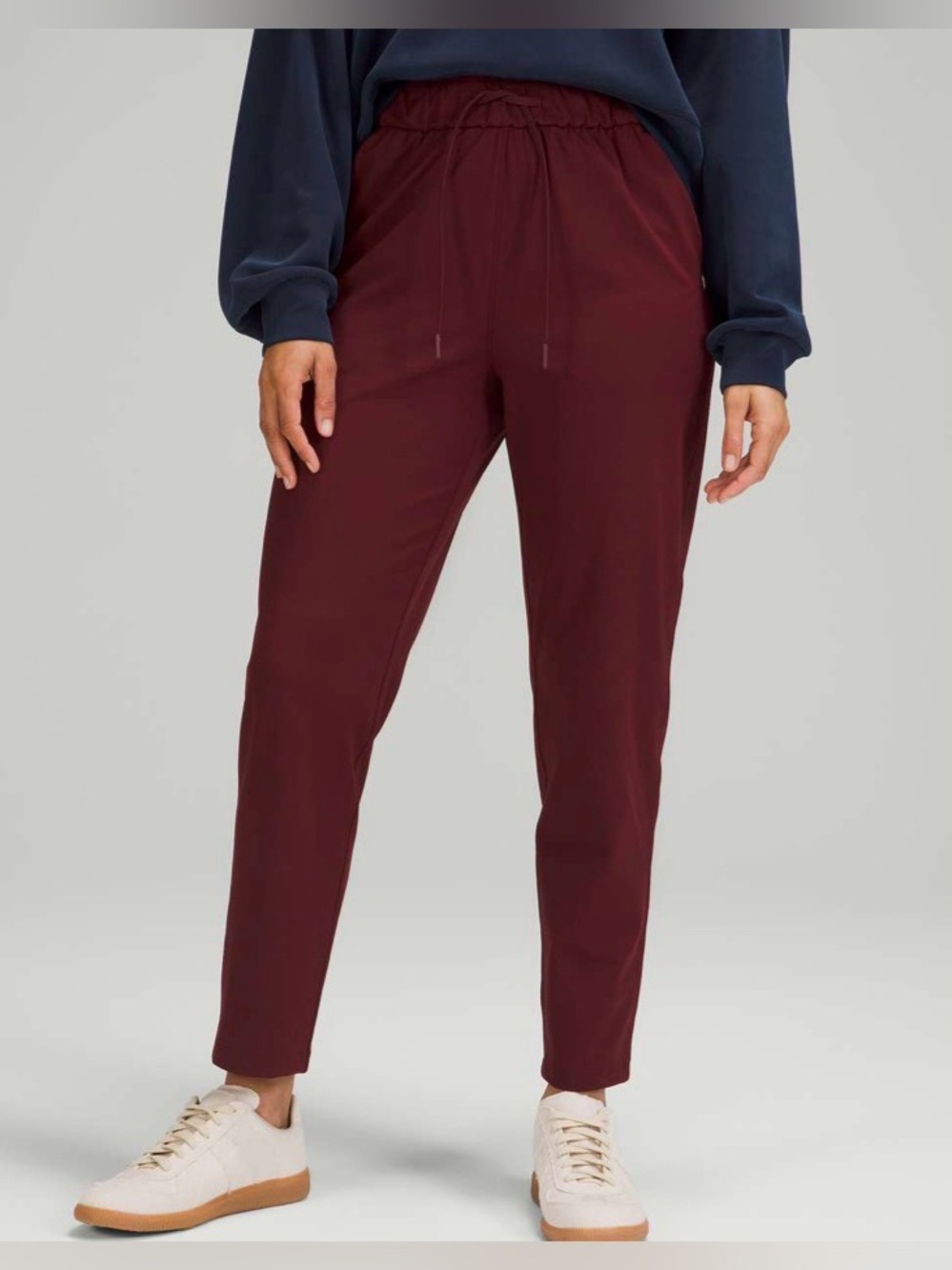 Lululemon Stretch High Rise 7/8 Pant in Red Merlot